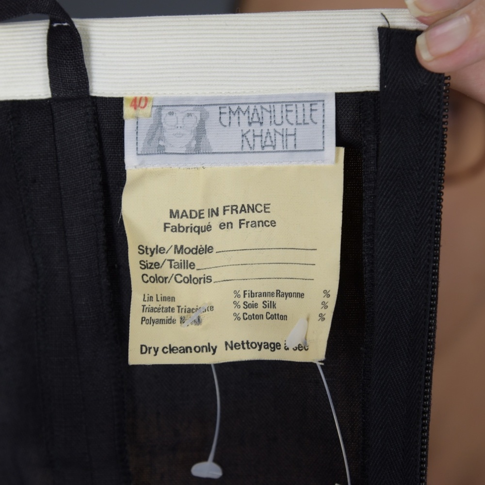 Vintage EMMANUELLE KHANH Silk Blend Bustier Top - Picture 7 of 7